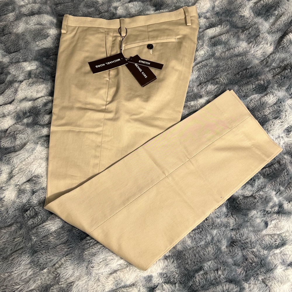 Michael Kors Tan Chinos Straight Leg Business Casual